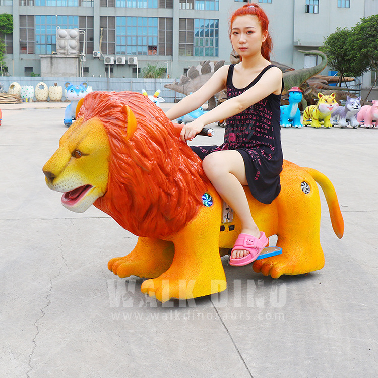 Electric Riding Scooters For Kids Battery Powered Tiger Car Kids Rides For Shopping Centers