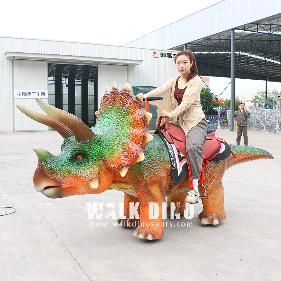 Large Shopping Malls Animatronic Dinosaur Ride For Park Walking Dinosaur Animatronic  Ride On Dinosaur