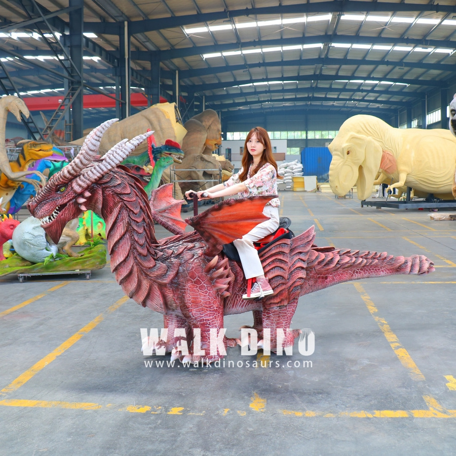 Large Shopping Malls Animatronic Dinosaur Ride For Park Walking Dinosaur Animatronic  Ride On Dinosaur