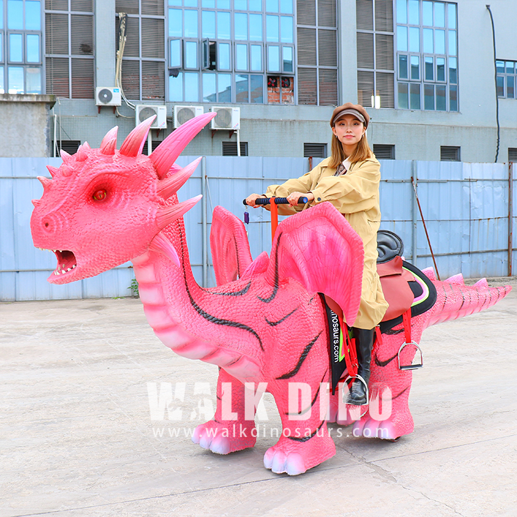 Shopping Mall Kiddie Rides Western Dragon Walking Dragon Rides For Kids Walking Dinosaurios