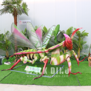 Life Size Artificial Animal Animatronic Robot Animal Kingdom Zoo Decoration Devils Flower Mantis Insect