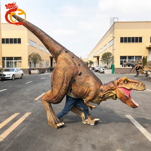 Realistic Life Size Animatronic Walking Dinosaur Costume for Park Dinosaurios Robot Dinosaur Dinosaur Puppet Youth (15-35 Years)