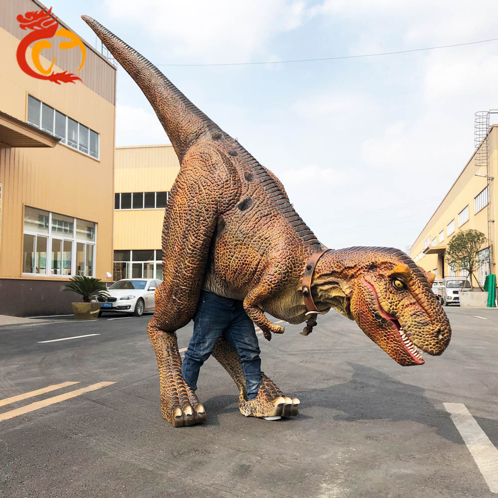 Realistic Life Size Animatronic Walking Dinosaur Costume for Park Dinosaurios Robot Dinosaur Dinosaur Puppet Youth (15-35 Years)