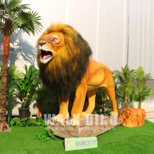 silicone robot animatronic outdoor metal animals sculpture lion sculpture anime model statue