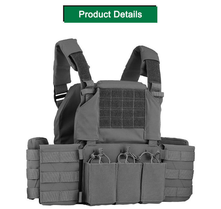 Security Chest Rig Outdoor Tactical Vest 600d Polyester Oxford Fabric For Tactical Vest