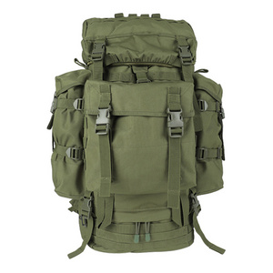 Outdoor Camping Bagpack Multifunctional Nylon Back Pack 70 L Green Hiking Bags Tactical Backpack