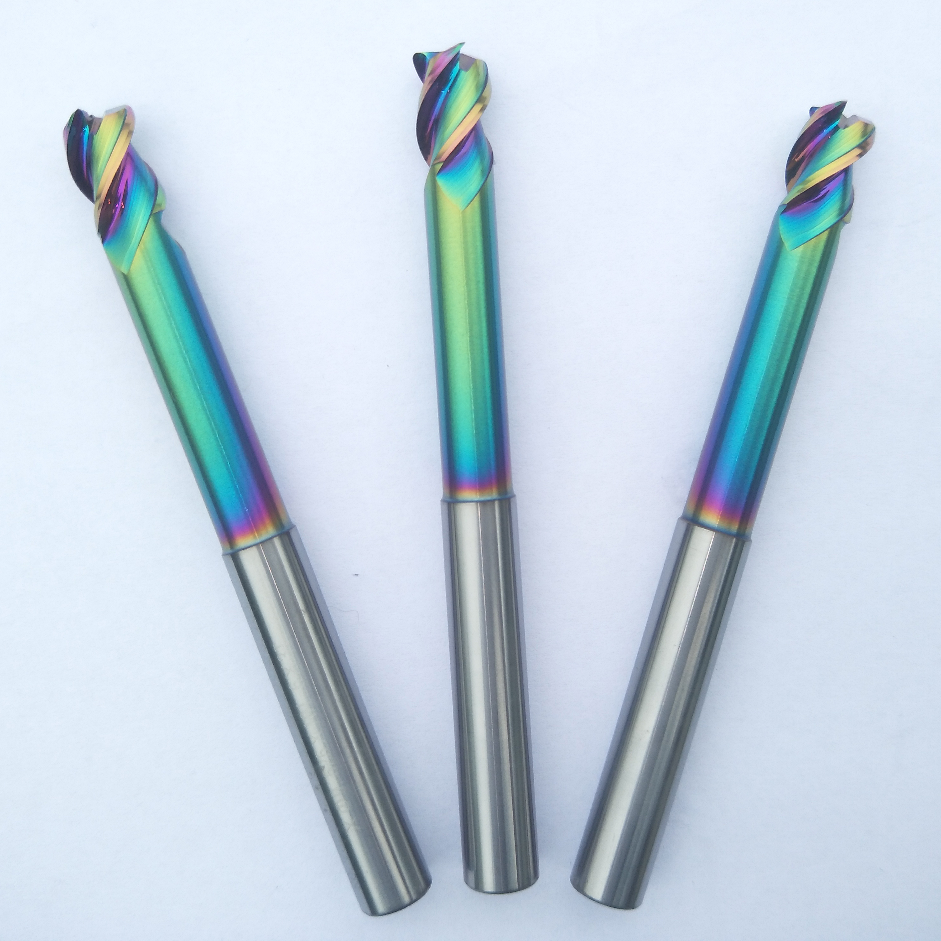 DLC color coating 3 flutes Carbide end mill tungsten Milling Cutter