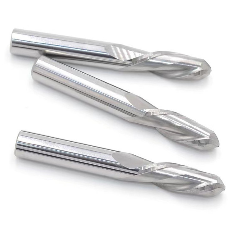 2 Flute Carbide Ball Nose End Mill Cnc Router Bits For Aluminum