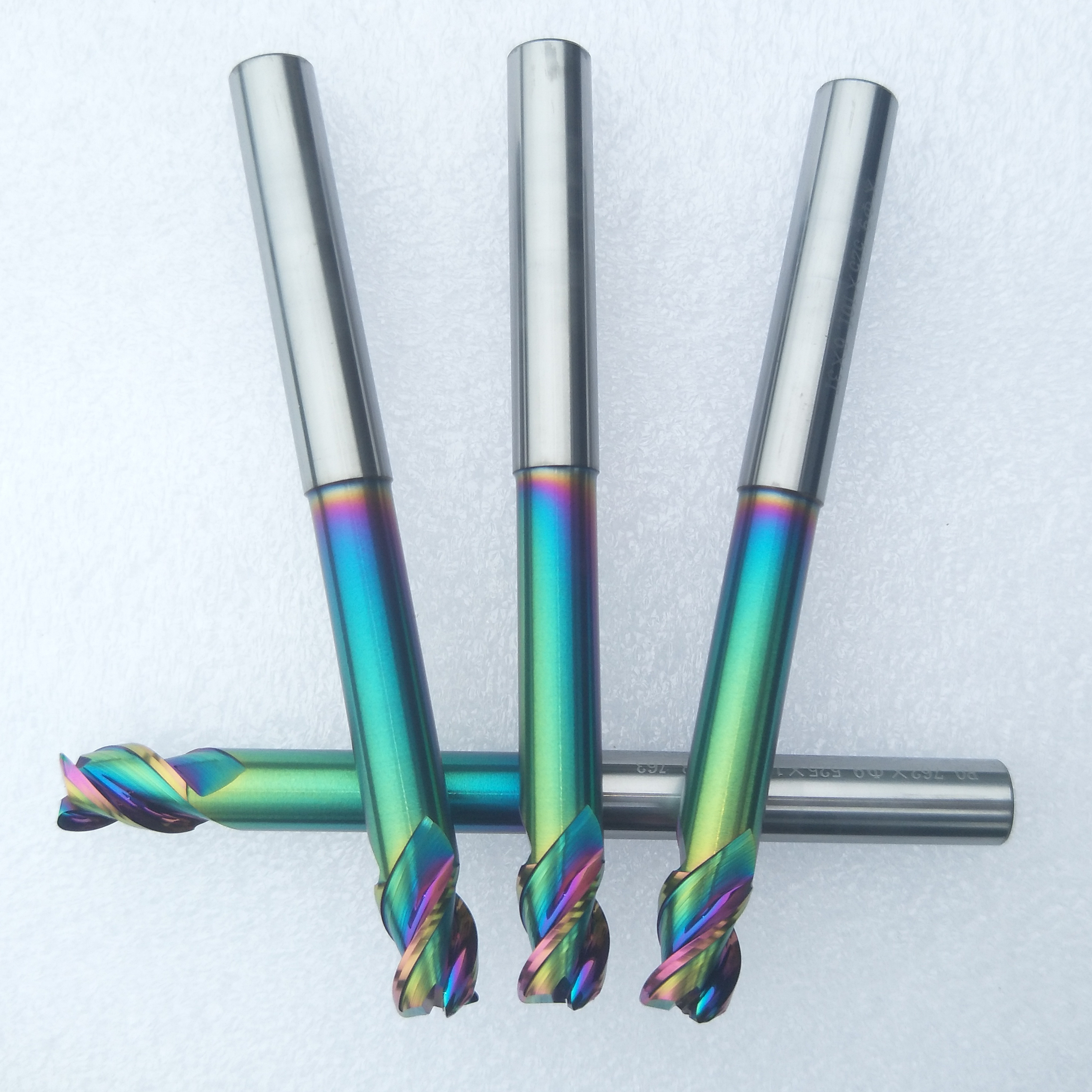 DLC color coating 3 flutes Carbide end mill tungsten Milling Cutter