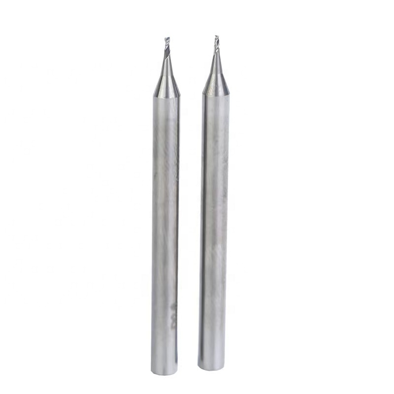 0.2mm micro ball nose end mills 2 flutes Hrc 65 solid carbide micro milling cutter