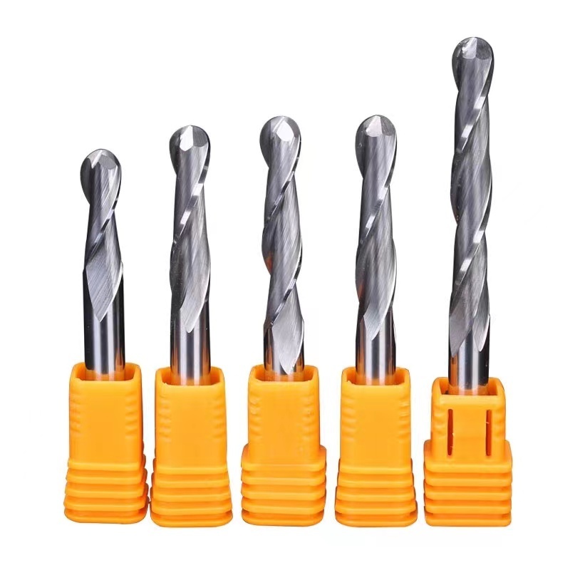 2 Flute Carbide Ball Nose End Mill Cnc Router Bits For Aluminum