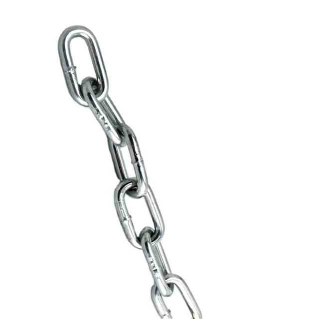 Germany Standard DIN763 764 766 5685C Carbon Welded Steel Link Chain galvanized Swing G30 G80 Industrial Metal Link Chain