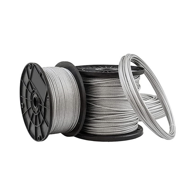 Wholesale price Fishing Use Galvanized and Ungalvanized Steel Wire Rope 8x19 10mm 12mm Elevator Steel Wire Rope for Sale