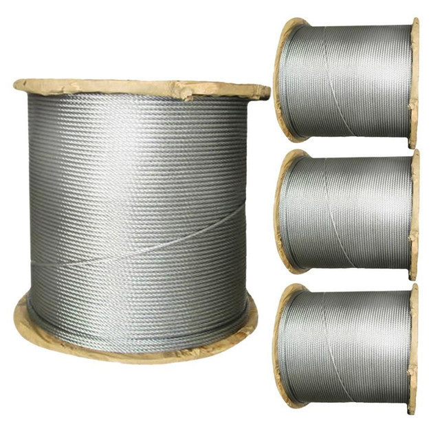 China Wholesale price 6x19+FC 1x12 Galvanized Steel Wire Rope Flexible Crane Wire Rope 15mm 30mm