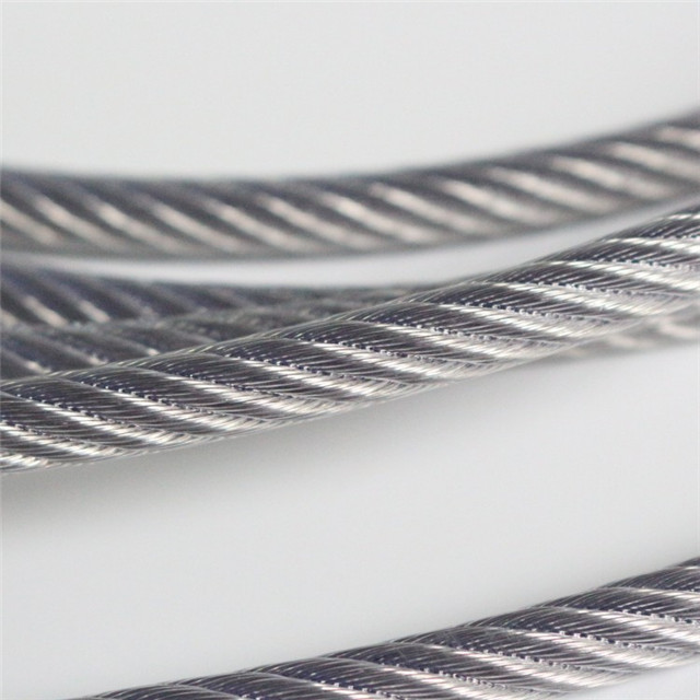 7x19 galvanized stainless Steel Wire Rope steel cable