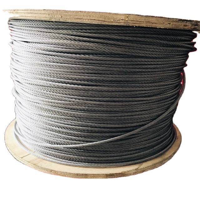 7x7 Strand Winch Rope Aircraft Cable, 200FT (200 FT) 1/8 Inch T316 Stainless Steel Wire Rope