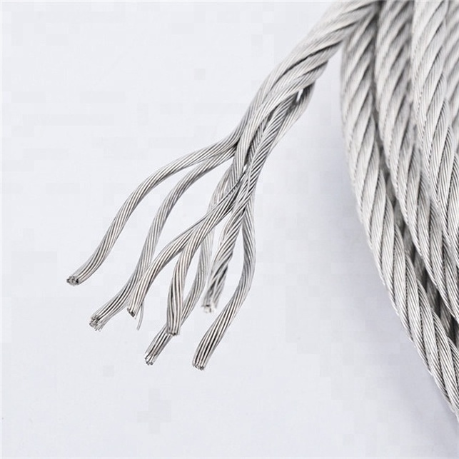 China Wholesale price 6x19+FC 1x12 Galvanized Steel Wire Rope Flexible Crane Wire Rope 15mm 30mm