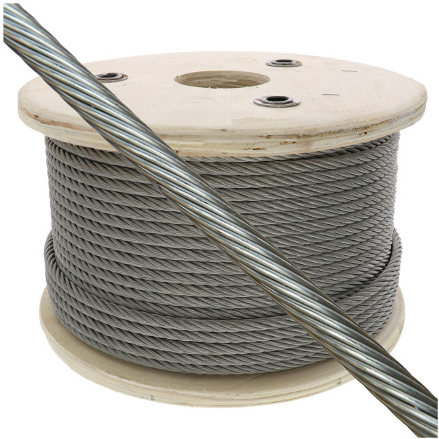 6x26 6x36 IWRC 30mm Flexible Galvanized Steel Cable Ungalvanized Steel Wire Rope for Hoist Lifting Crane