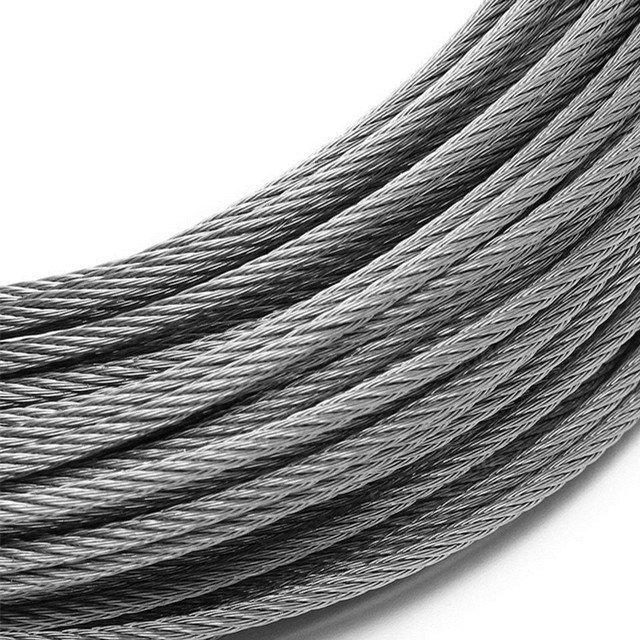 Carbon Steel Hot Dipped Galvanized Steel Rope 1x7 1x19 7x37 6x26ws iwrc ungalvanized Aircraft Steel Wire Rope