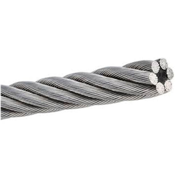 Carbon Steel Hot Dipped Galvanized Steel Rope 1x7 1x19 7x37 6x26ws iwrc ungalvanized Aircraft Steel Wire Rope