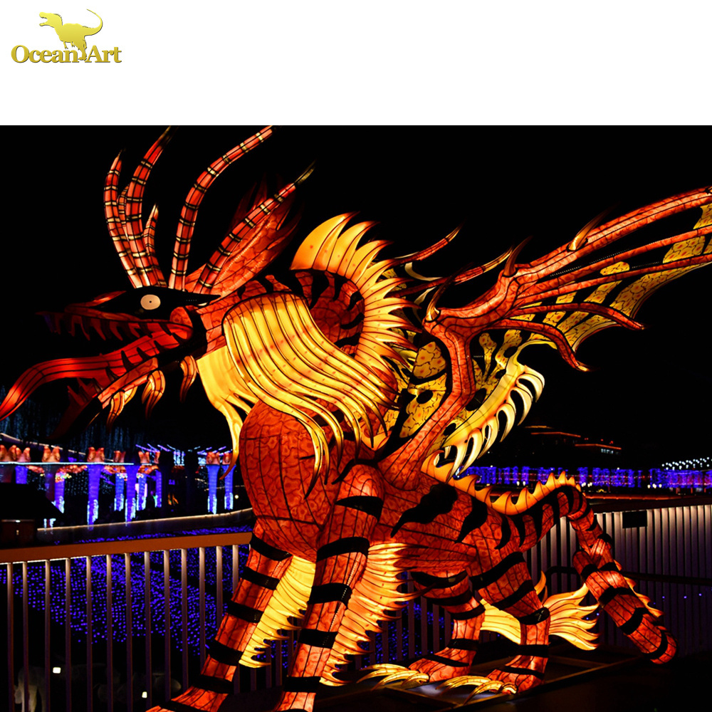 ChIna Lantern Exhibition Outdoor Waterproof Festival lantern Chinese Festival lantern for theme park Traditional Lights Show