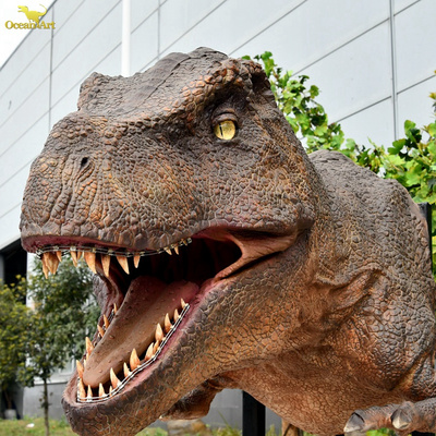 Museum Life size Robot Realistic Dinosaur Large T-rex Head Model Animatronic Dinosaur