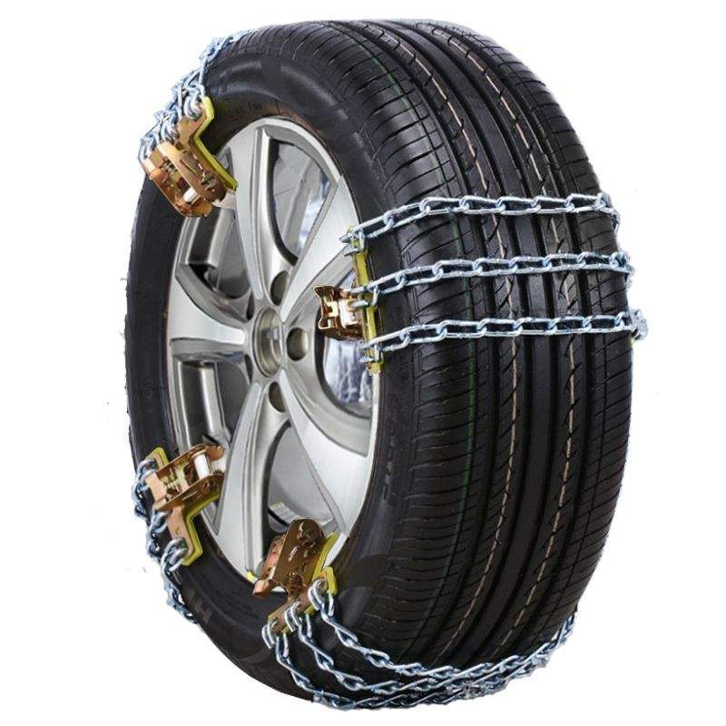 Universal Adjustable Portable Emergency Traction Tire Chain Patterned Reusable Winter Anti-Skid Car Tire Snow Chains