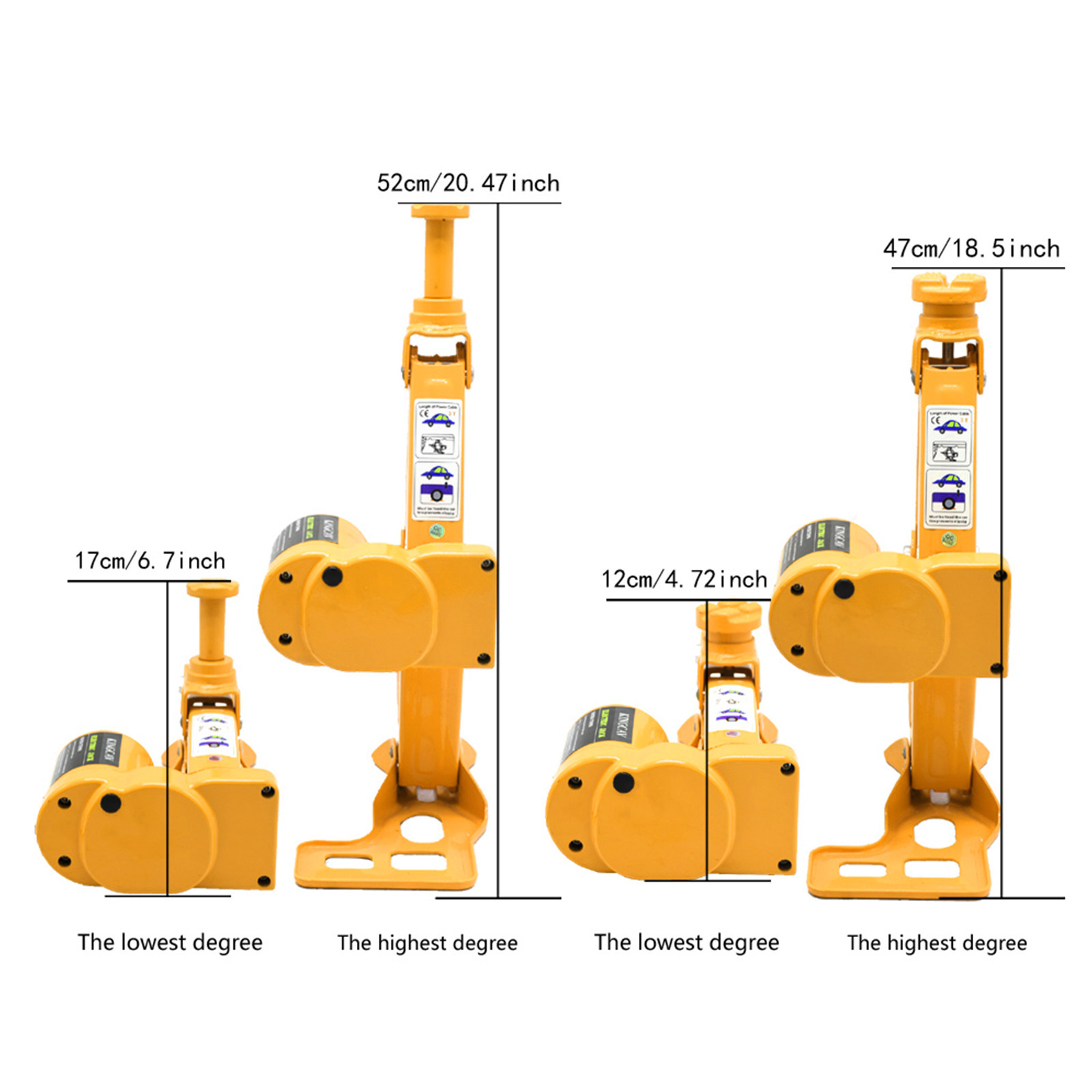 12v Electric Scissor Jack with Box 5t Car Tire Changing Jack Jeep Off-road Car Jack Portable Universal Hydraulic