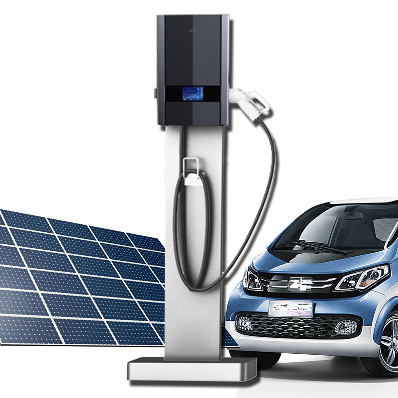 New energy portable electric car charger 7kw dc ccs solar ev charging station for electric car