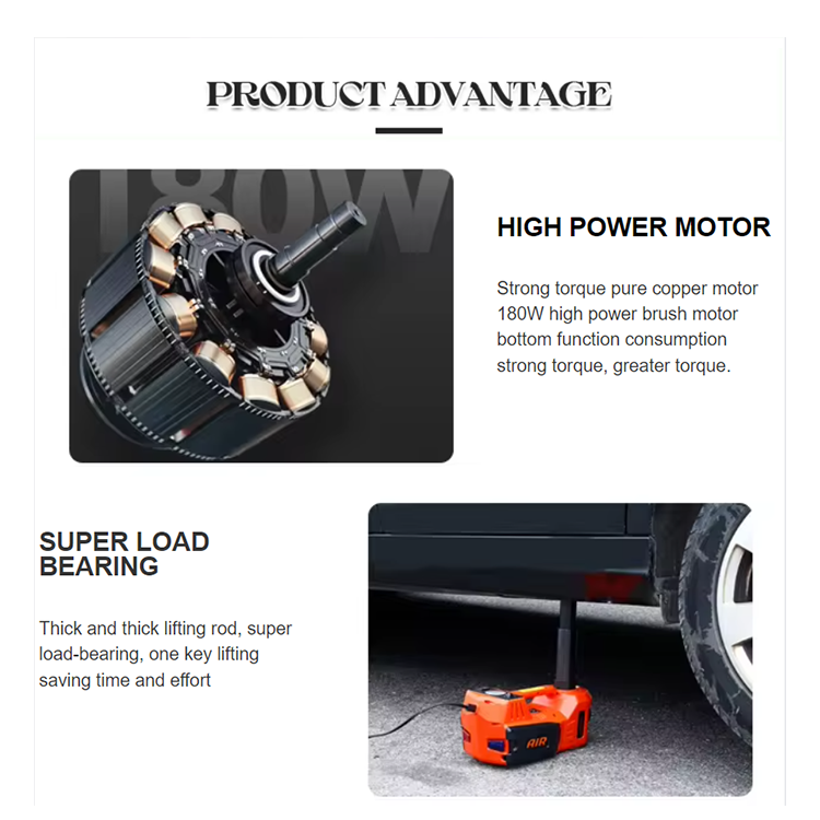 Universal Car Emergency From Lift Car Jack Portable Set Lift Hydraulic Jack Kit With Electric Impact Wrench Car Jack