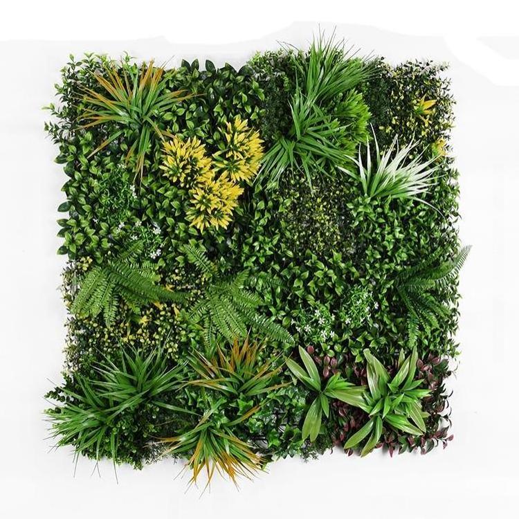 2023 new design jungle wind green plant wall vertical wall hanging artificial green plant grass wall home office decoration