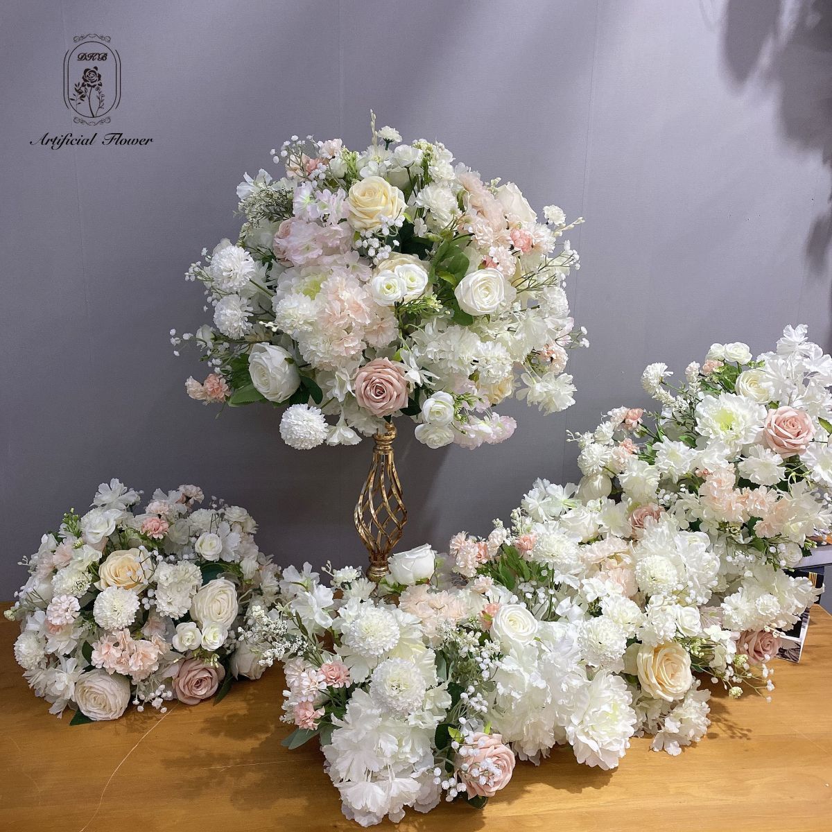 Decorative arrangements artificial flower balls for wedding table centerpiece kissing ball  beautiful