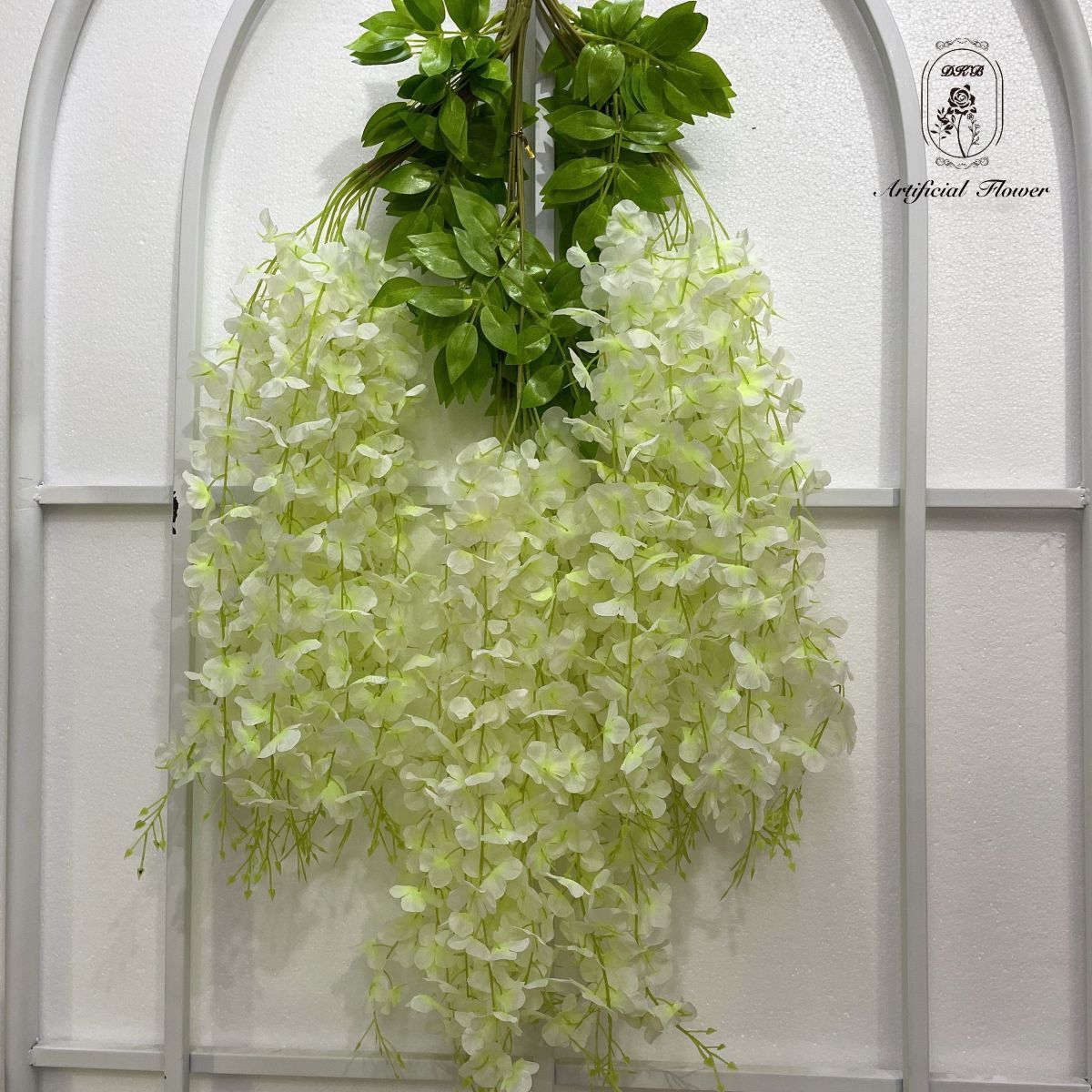 DKB Wholesale Artificial Wisteria Flower Long Stem Hanging Silk Flower For Wedding Home Flower Wall Decoration