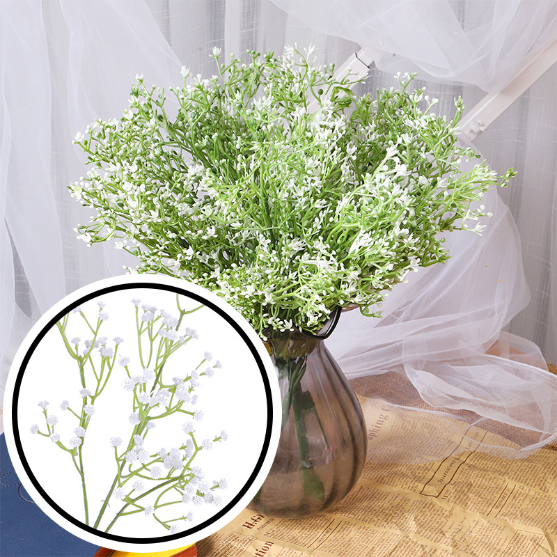 Babys Breath/Gypsophila Fake Baby Breath Flowers Uk White Colour Real Touch Artificial Baby's-breath Flower Artificial Flower