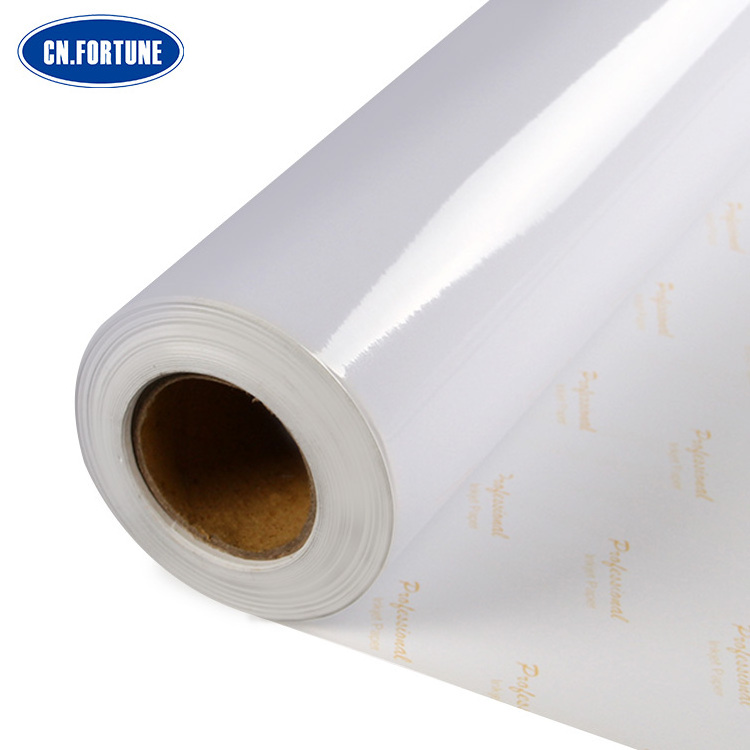 Cheap Price Premium Inkjet Roll Glossy Manufacturer Eco Solvent Printing Wholesale Photo Paper