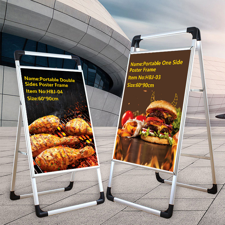 Outdoor Stable display stand  poster board stands A shape stands