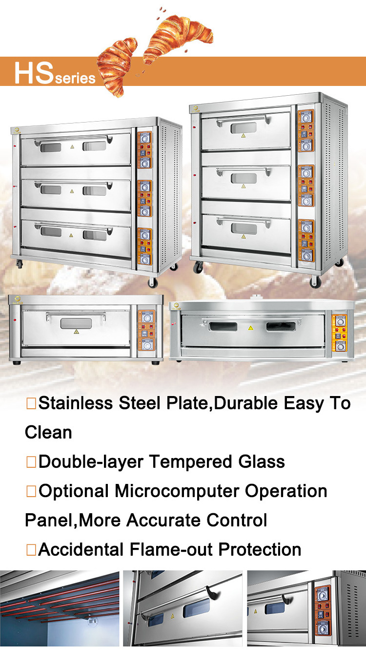 Commercial Pizza Oven Electric Deck Oven Bakery Baking Machine Equipment Set Machine Countertop Pizza Ovens Commercial