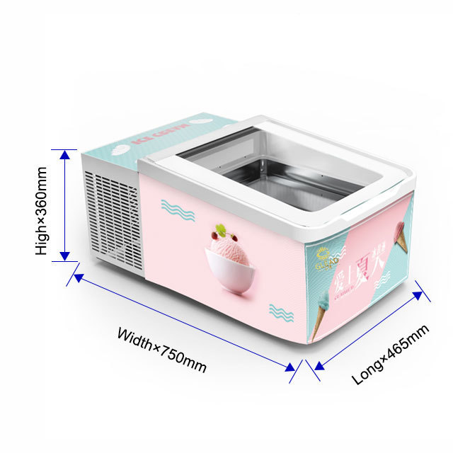 Mini  portable ice cream  Display Freezer