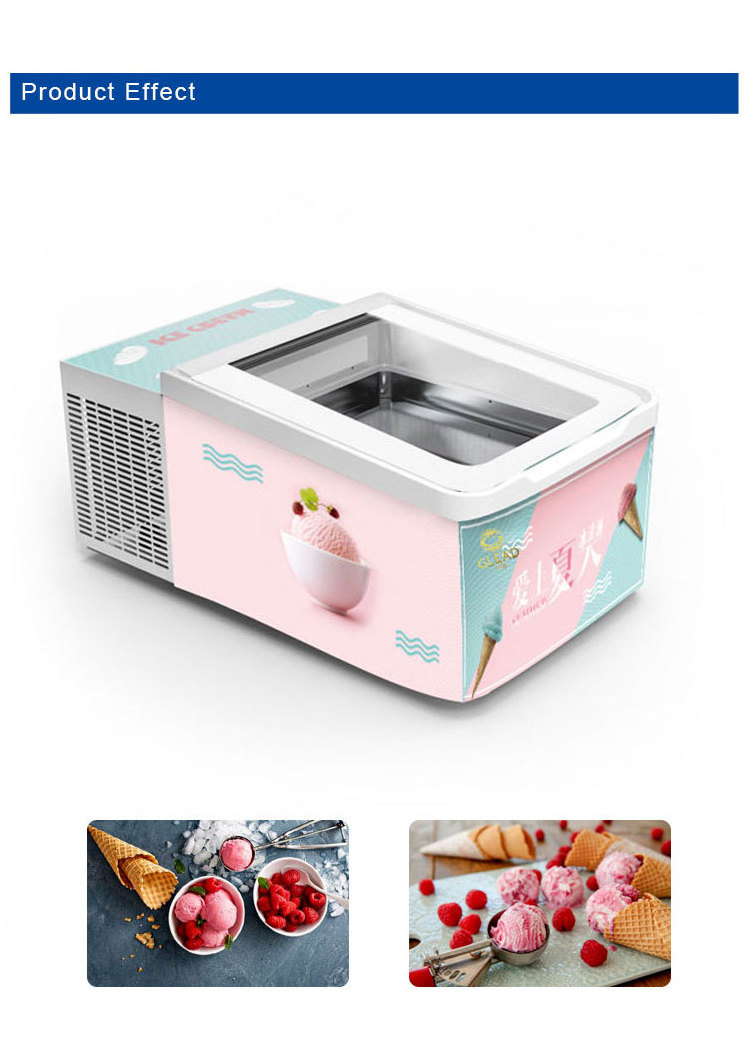 Mini  portable ice cream  Display Freezer