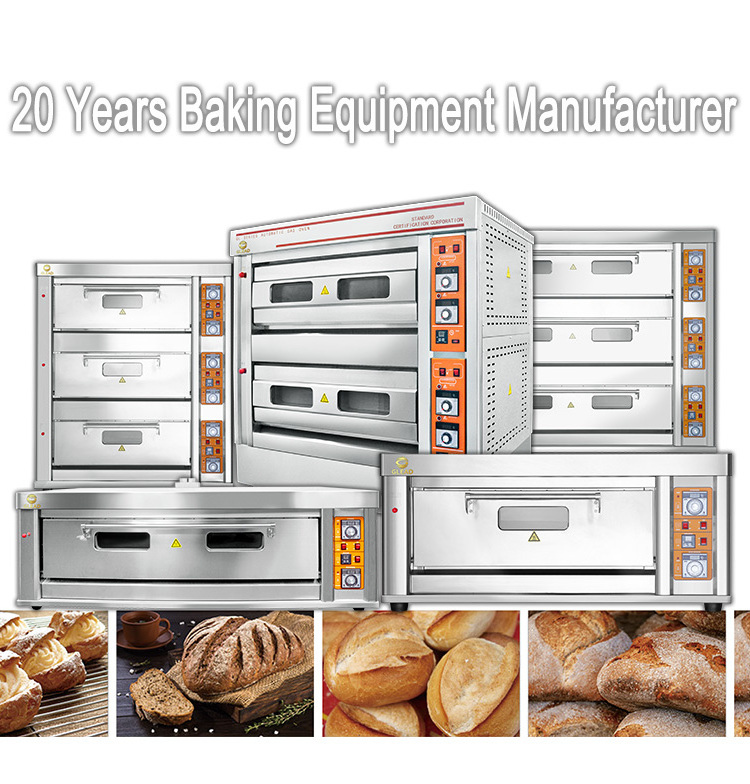 Commercial Pizza Oven Electric Deck Oven Bakery Baking Machine Equipment Set Machine Countertop Pizza Ovens Commercial