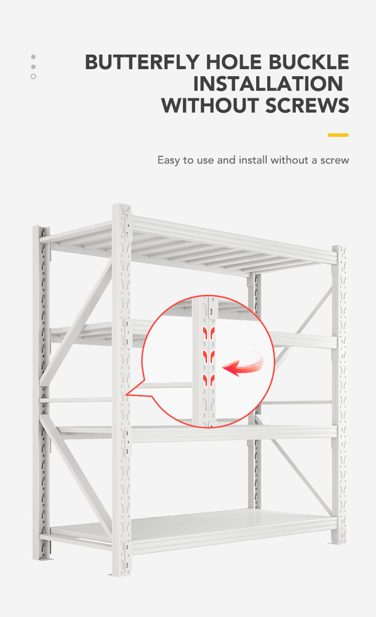 Industrial Rack Garage Shelving Steel Frame Metal shelves Heavy Duty warehouse racking System Storage rack