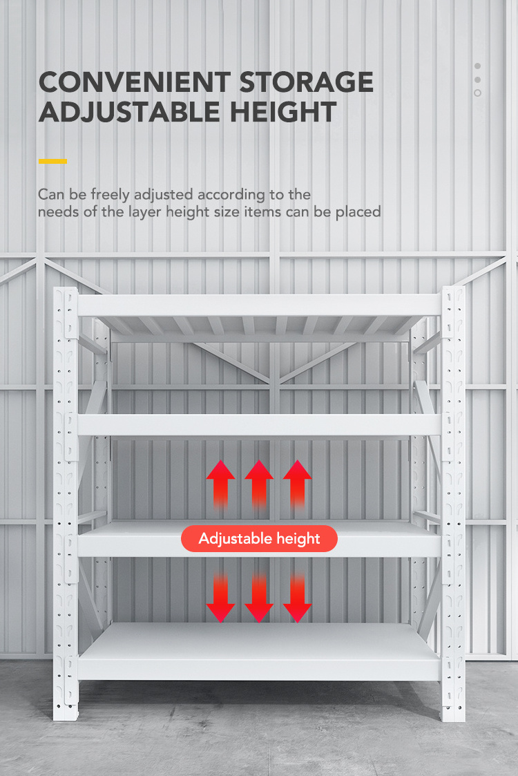 Industrial Rack Garage Shelving Steel Frame Metal shelves Heavy Duty warehouse racking System Storage rack