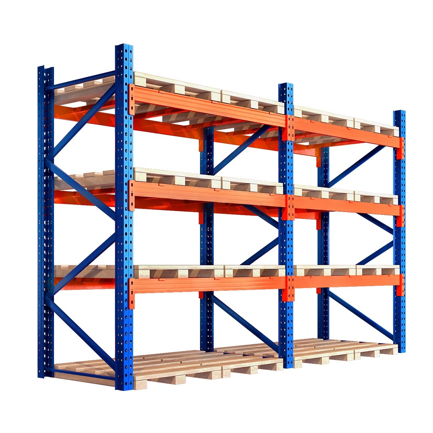 industrial heavy duty storage shelves systems Stacking units metal rack warehouse Steel pallet racking