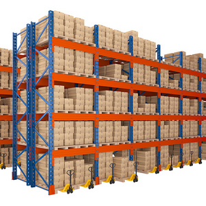 Heavy duty shelves in steel pallet shelving warehouse storages system