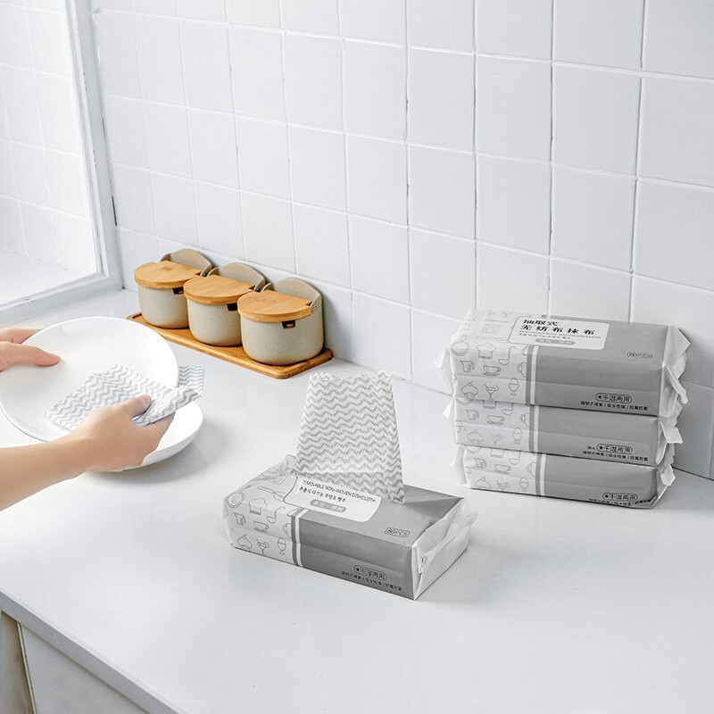 China Factory Wholesale Eco-friendly Kitchen Cleaning Towels Non Woven Disposable  Dish Cloth