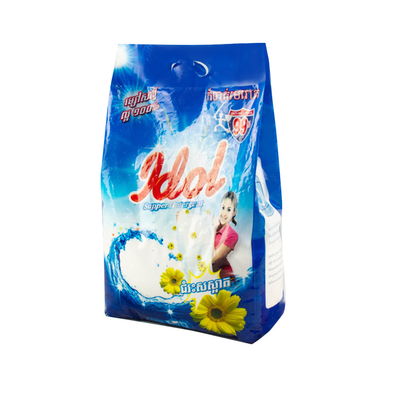 5kg nylon plastic bag laundry powder chemical formula of detergent washing soap powder from detergent factory in china