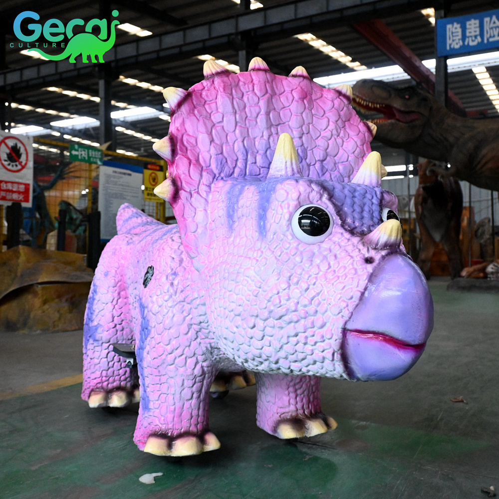 Gecai Amusement Park robot Walking Dinosaur animatronic Dinosaur Ride For Sale