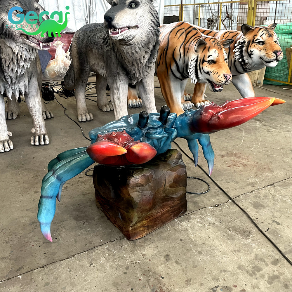 GECAI amusement park life size animatronic water animals robotic tortoise model for sale