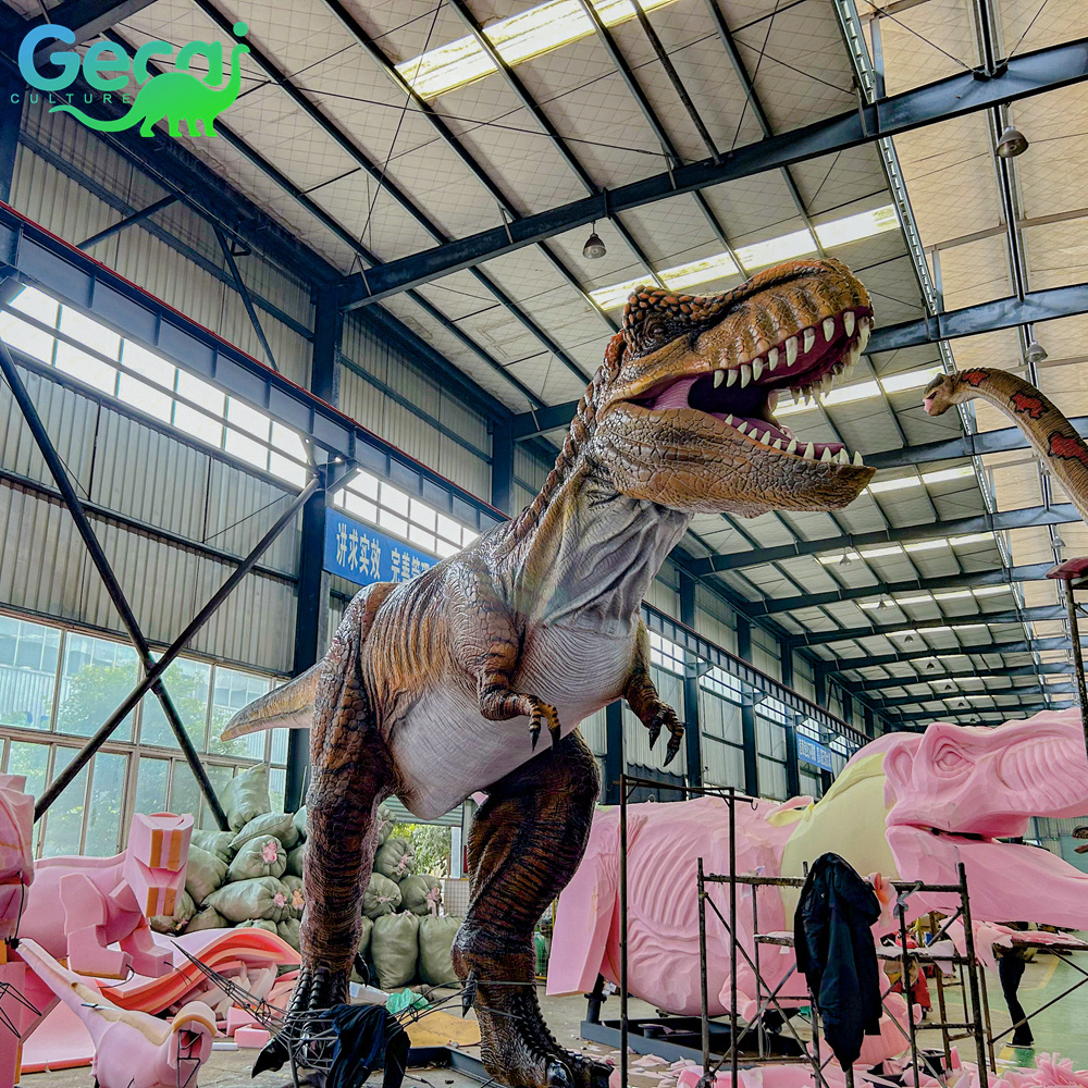 Zigong Animatronic Dinosaur Model Factory  Museum Large Life Size T-rex Dinosaurio Supplier