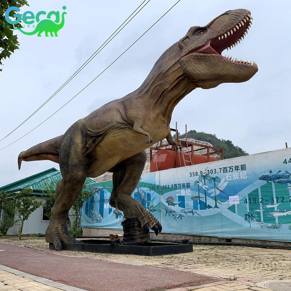 Gecai Animatronic Dinosaur Model Factory  Museum Large Life Size T-rex Dinosaurio Supplier